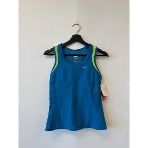 Nike Tank Top Womens Medium‎ Blue Fit Dry Running Athletic Sleeveless Shirt